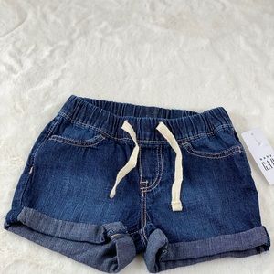 (NWT) Denim blue Jean shorts with drawstring